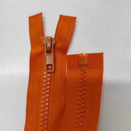 (Oranžinė) Nr5 plastikinis užtrauktukas išsegamas vienos spynelės P5-1-532
