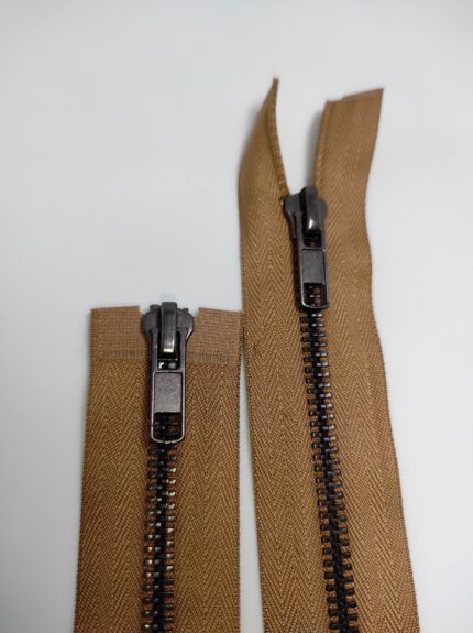 (Ruda) Nr5 metalinis užtrauktukas , dviejų  spynelių M5-2TM-893