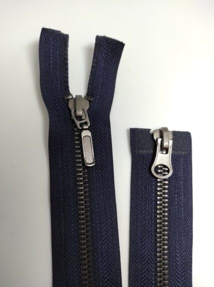 (Mėlyna) Nr5 metalinis užtrauktukas , dviejų  spynelių M5-2TM-147