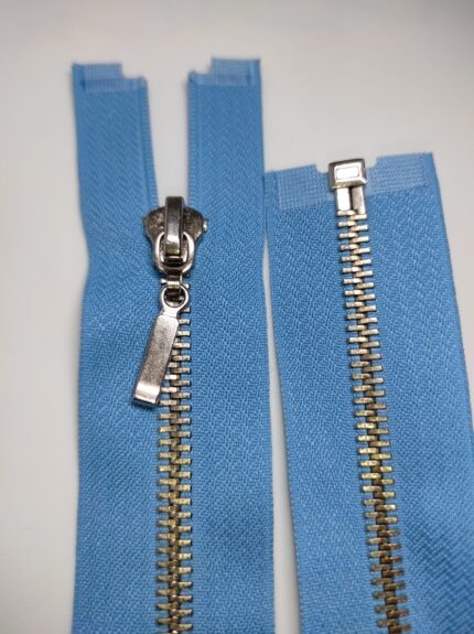 (Mėlyna) Nr5 metalinis užtrauktukas vienos spynelės, išsegamas M5-1S-546