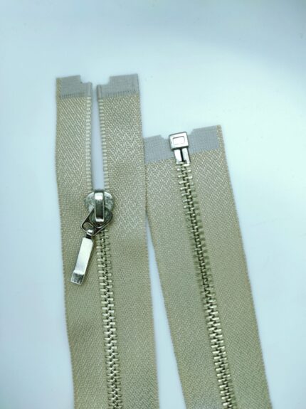 (Kreminė) Nr3 metalinis užtrauktukas vienos spynelės, išsegamas M3-1S-572