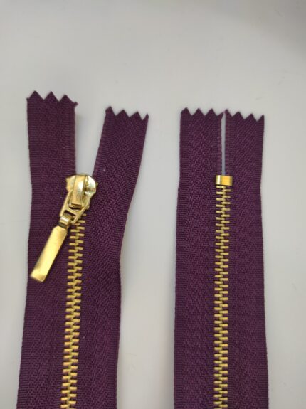 (Violetinė) Nr3 metalinis užtrauktukas neišsegamas M3-863A