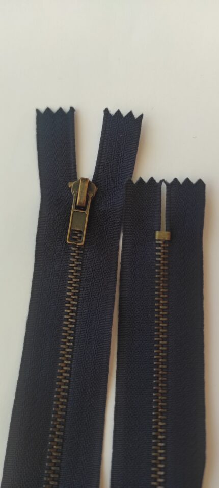 (Mėlyna) Nr3 metalinis užtrauktukas neišsegamas M3-233B