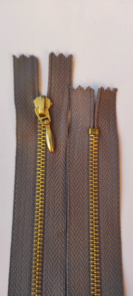 (Rudai pilka) Nr3 metalinis užtrauktukas neišsegamas M3-222A