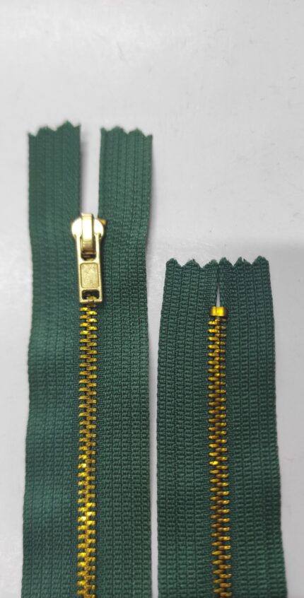 (Žalia) Nr3 metalinis užtrauktukas neišsegamas M3-197A