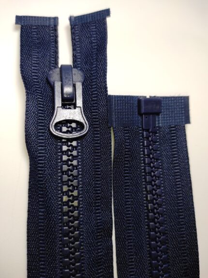 (Mėlyna)Nr8 plastikinis užtrauktukas išsegamas vienos spynelės P8-1-058