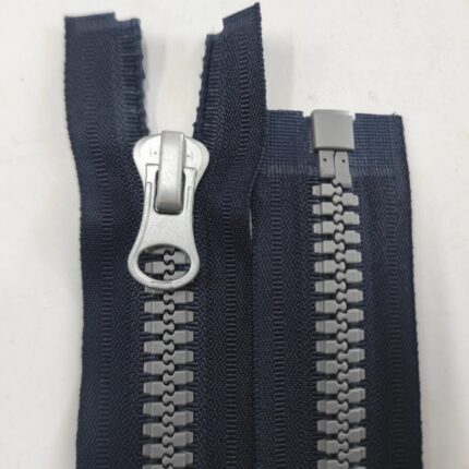 (Mėlyna)Nr8 plastikinis užtrauktukas išsegamas vienos spynelės P8-1-196