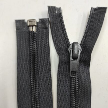 (Pilka) Nr8 Spiraliniai užtrauktukai išsegami vienos spynelės S8-1-301