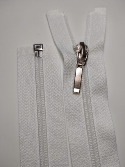 (Balta) Nr5 Spiraliniai užtrauktukai išsegami vienos spynelės S5-1-501