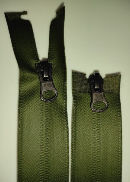 (Chaki) Waterproof Impregnuoti spiraliniai užtrauktukai išsegami,dviejų spynelių IS5-2-305