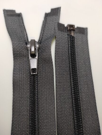 (Pilka) Nr5 Spiraliniai užtrauktukai išsegami vienos spynelės S5-1-306