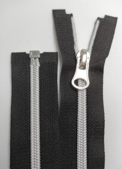 (Juoda) Nr5 Spiraliniai užtrauktukai išsegami vienos spynelės S5-1-580