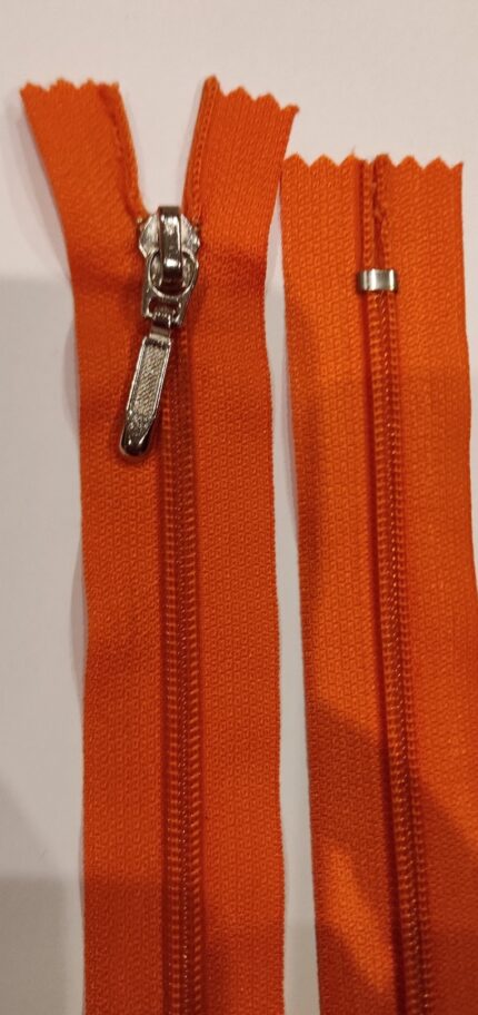 (Oranžinė) Nr5 Spiraliniai užtrauktukai ,neišsegami  S5-1-523