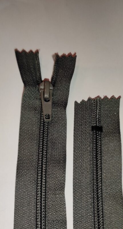 (Pilka) Nr5 Spiraliniai užtrauktukai ,neišsegami  S5-1-275