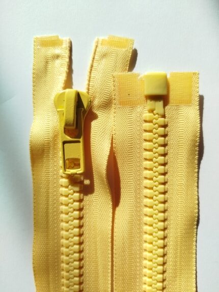 (Geltona)Nr8 plastikinis užtrauktukas išsegamas vienos spynelės P8-1-001