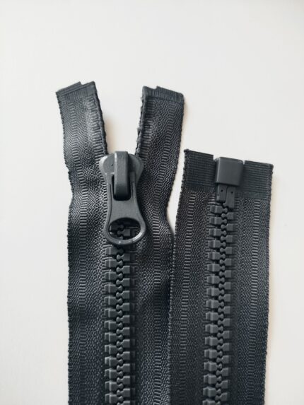 (Pilka)Nr8 plastikinis užtrauktukas išsegamas vienos spynelės P8-1-301