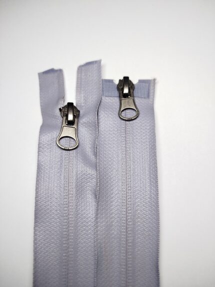 (Melsvai pilki) Waterproof Impregnuoti spiraliniai užtrauktukai išsegami,dviejų spynelių IS5-2-272
